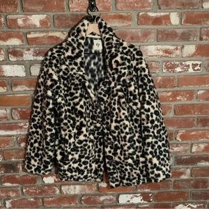 *Spring Sale* Billabong Teddy Leopard Print Coat